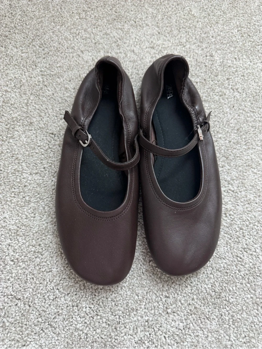 Brown Mary flats brown